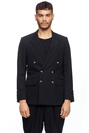 Black Double Breasted Blazer