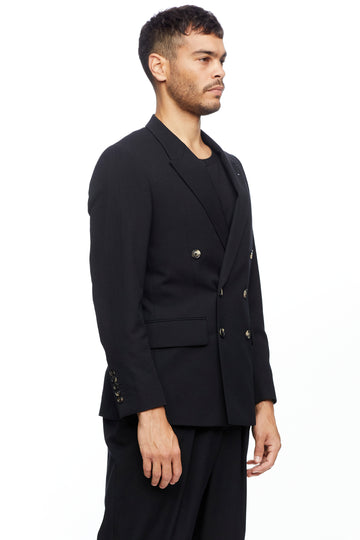 Black Double Breasted Blazer