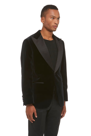 Black Velvet Tuxedo Blazer