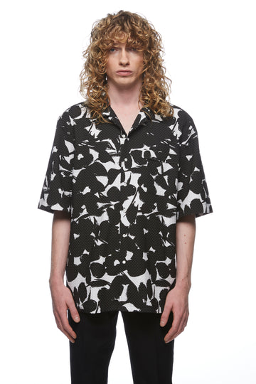 Jacquard Cuban Collar Shirt