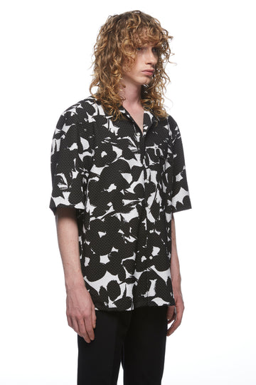 Jacquard Cuban Collar Shirt