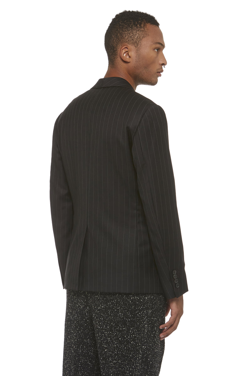Black Pinstripe DB Blazer
