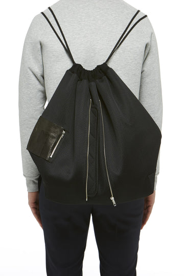 Black Technical Knit Backpack