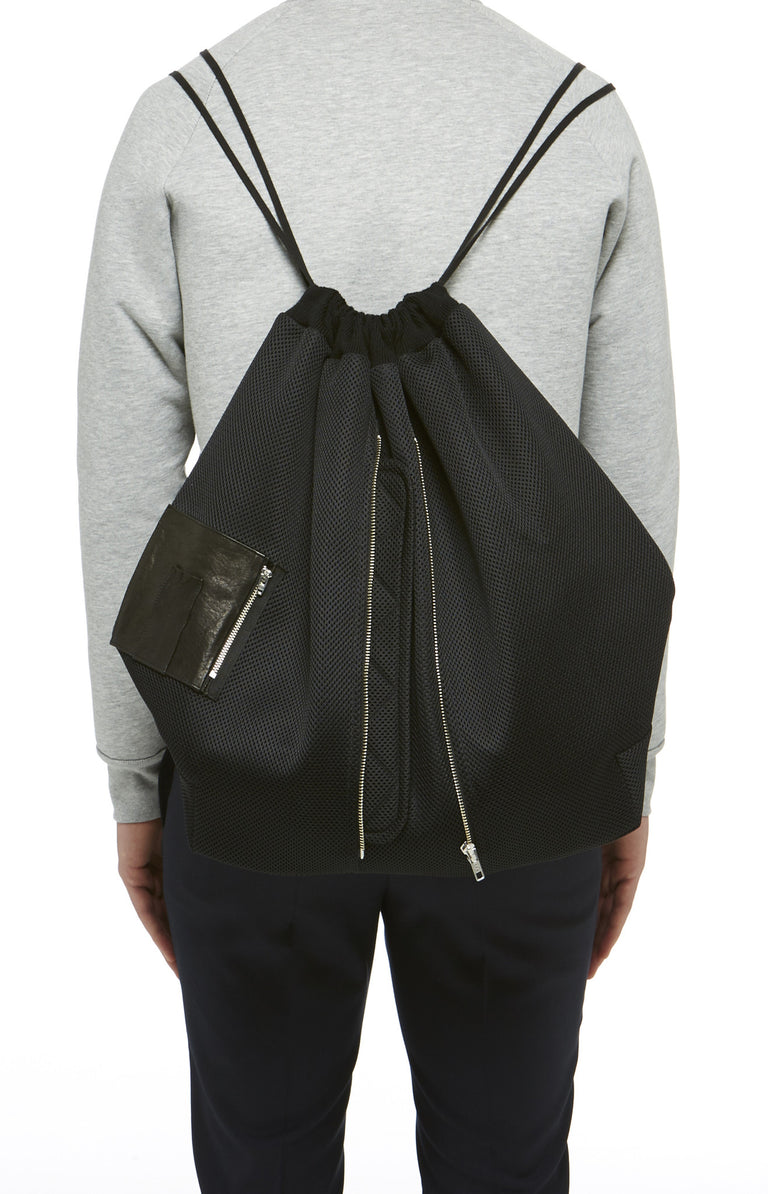 Black Technical Knit Backpack
