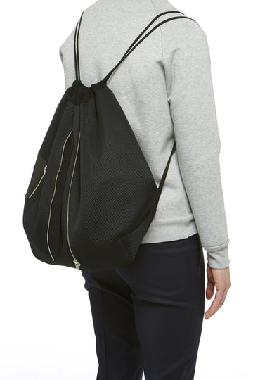 Black Technical Knit Backpack