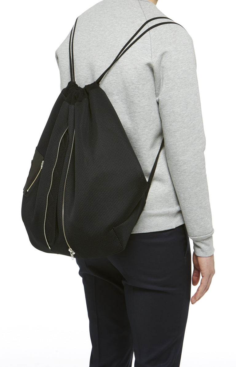 Black Technical Knit Backpack