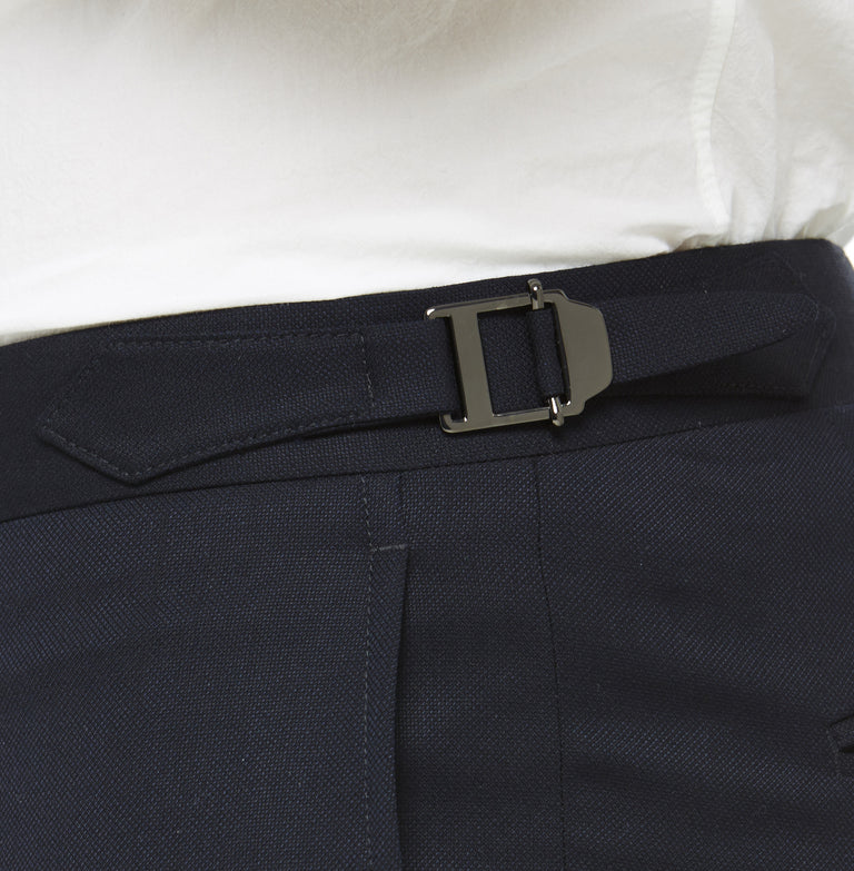 Navy Wool Trouser