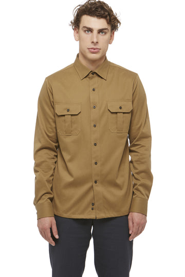 Khaki Cotton Shacket
