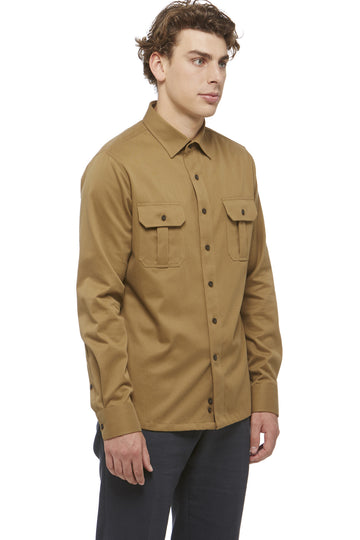 Khaki Cotton Shacket