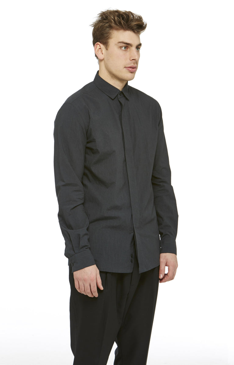 Black Cotton Tempiboshi Shirt