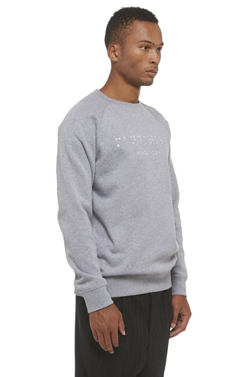 Grey Braille Logo Sweatshirt