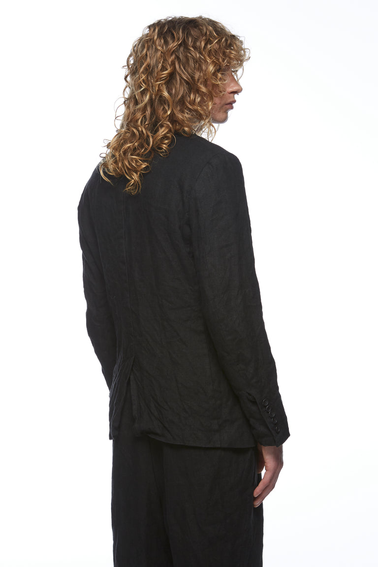 Single Breasted 3 Button Linen Blazer